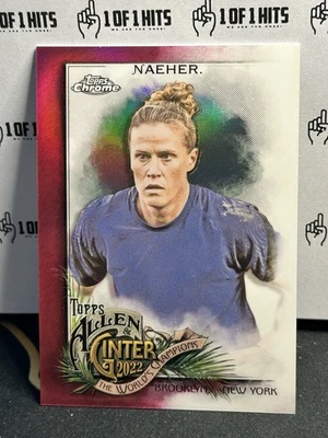 Alyssa Naeher 2022 Topps Allen & Ginter Chrome Magenta Refractor /199 #267 - Image 1 of 2