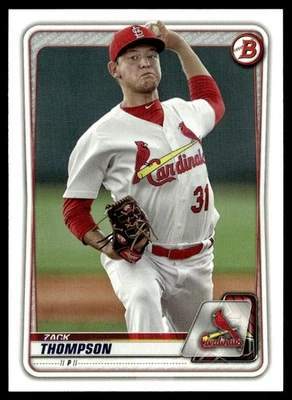 2020 Bowman Prospects Zack Thompson St. Louis Cardinals #BP-6 - Image 1 of 2