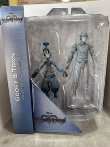 Disney Kingdom Hearts - Goofy & Tron Collector's Action Figures - New - Picture 1 of 15