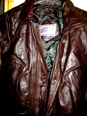 CHAQUETA/ABRIGO DE CUERO GENUINO PARA HOMBRE WILLIAM BARRY M/L (ver Medida) Foto 1 de 4