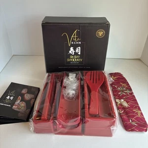 VITA KCHN Sushi Shokunin Making Kit Deluxe Shapes Molds Chop Sticks & More New - Picture 1 of 8