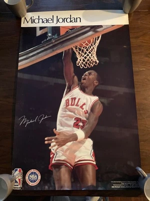 RARE 1985 Michael Jordan ROOKIE Sports Illustrated Poster #4453 34.5 X 23 - Image 1 of 4