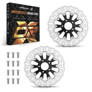 2x Rotores de freno delanteros flotantes 11,8 para Harley-Davidson Touring 08-19 Dyna 06-17 - Imagen 1 de 14