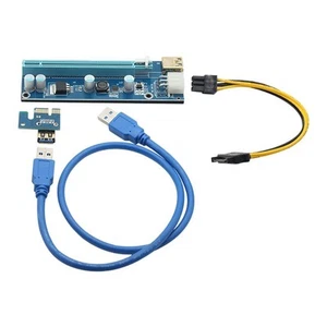 Riser PCI E Riser Carte 009S PCI E Pcie Express 1x vers 16x Câble de Données USB - Photo 1/6
