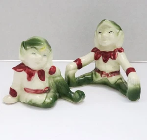 Estatuillas duxie de elfos de mediados de siglo Walker Pottery California Ceramics - Imagen 1 de 10