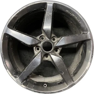 Rear Chevrolet Black Corvette OEM Wheel 19” 2015 Rim Factory Original 5683 - Picture 1 of 12