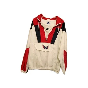 Starter NHL Washington Capitals Hooded Parka Jacket White Men’s Size Large - Bild 1 von 1