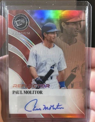 2024 Leaf Press Pass Premium Paul Molitor Auto #RA-PM1 5/5 SSP Autograph - Image 1 of 2