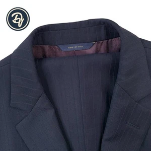 Mint! 42 L Brooks Brothers 1818 Fitzgerald ITALY X Reda Navy / Burgundy Stripe - Picture 1 of 22