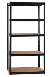B-WARE Werkstatt Regal Lager Steckregal Schwerlastregal Keller Metall Schwarz - Bild 1 von 9