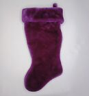Plush Purple 18" Christmas Stocking
