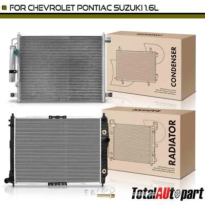 Radiator & AC Condenser Cooling Kit for Chevrolet Aveo Aveo5 Pontiac Suzuki Auto - Image 1 of 4