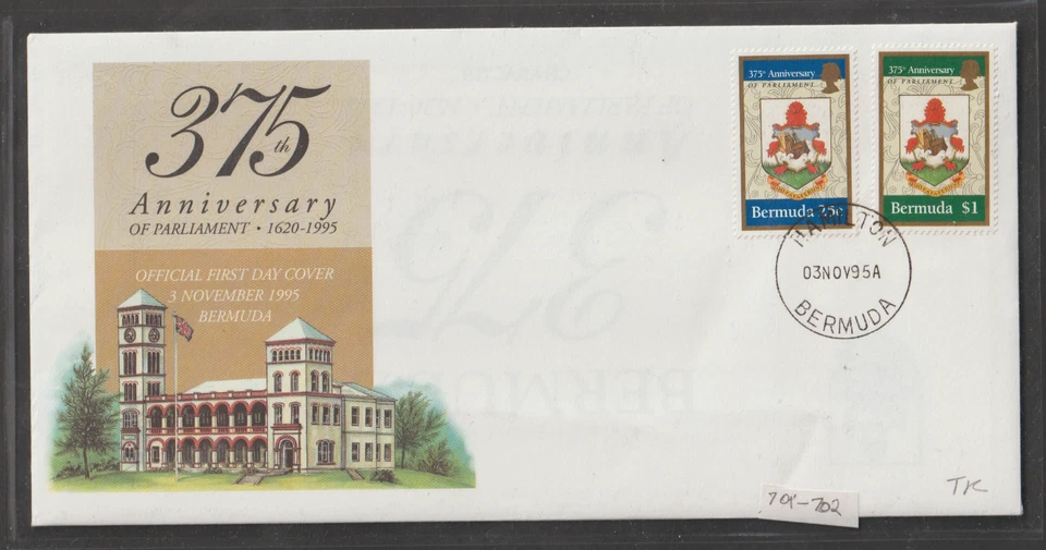 Bermuda FDC 1995 Scott 701-702 - Image 1 of 1