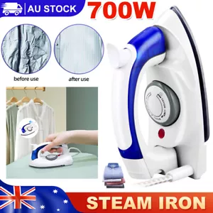 700W Foldable Steam Iron Portable Travel Irons Ironing Laundry Garment Clothes - Picture 1 of 12