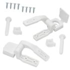 Sturdy White Toilet For Seat Hinge Fits Most For Seats Crack Resistant Design