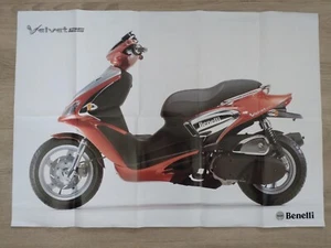 Benelli Velvet 125 491 Pepe K2 666 Poster Prospekt 1999 - Picture 1 of 2