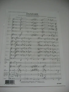 Jay Dawson Fanfare Score Sheet Music 2012 Arrangers Publishing Company - Picture 1 of 3