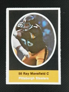 1972 SUNOCO FOOTBALL STAMP RAY MANSFIELD PITTSBURGH STEELERS - Picture 1 of 2