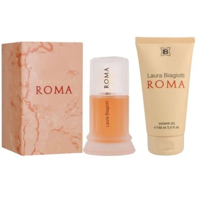 Laura Biagiotti Roma 50 ml Eau de Toilette EDT & 150 ml Duschgel Showergel Set