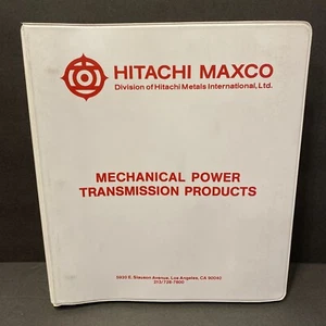 Manual de catálogo de especificaciones de equipo de transmisión de potencia mecánica de metal Hitachi Maxco - Imagen 1 de 9