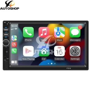 Car Stereo Radio Touch Screen 2DIN MP5 Player Carplay Android Auto BT Aux TF USB - Picture 1 of 21