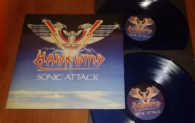 HAWKWIND SONIC ATTACK 2x LP *RARE* CLEAR BLUE VINYL 180g BOB PRESS UK 2013 LTD - Image 1 of 3