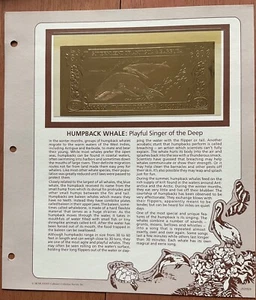 23kt Gold $30 Antigua & Barbuda Banknote - Humpback Whale L49 - Picture 1 of 3