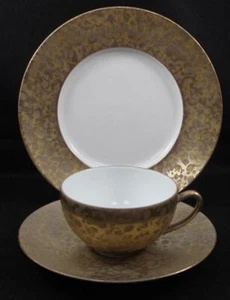 Jaune De Chrome BIG BANG BRONZE Salad Plate + Cup & Saucer A+ CONDITION - Picture 1 of 9