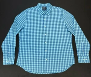 Camisa Bonobos Para Hombre 2XL Pitaya Cuadros Enrejado Manga Larga Con Botones Azul Aguamarina Nueva Con Etiquetas - Imagen 1 de 12