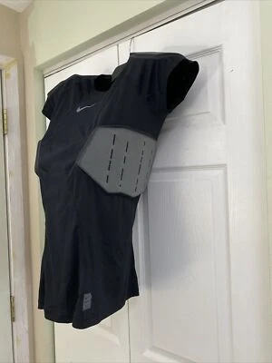 Nike Men's Pro Combat Hyperstrong Dri-FIT Padded Football Shirt 839930-010 XL - Image 1 of 4