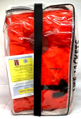 West Marine Adult Universal Life Jackets (Chest-30-52") Near Shore Buoyant Vest - Image 1 of 4