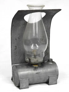 Antike Eisenbahn Zug Wagen Etagenlaterne Öllampe Metall Wandhalterung Begleitwagen - Bild 1 von 7