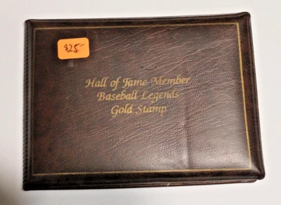 TY COBB HOF St. Vincent 23k Yellow Gold Embossed Stamp & First Day Cover - Image 1 of 4