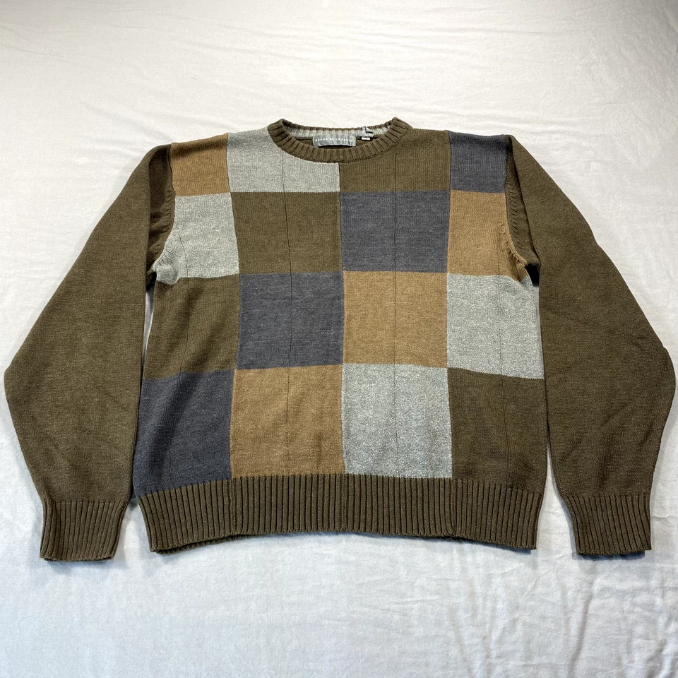 Suéter Oscar De La Renta Para Hombres XL Verde Cuello Redondo Pullover Informal Tejido Abuelo Foto 1 de 4