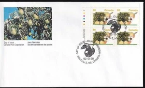 Canada FDC 1992 Fruit Tree 86¢ Bartlett Pear, UL inscription PB sc#1372 - Picture 1 of 1