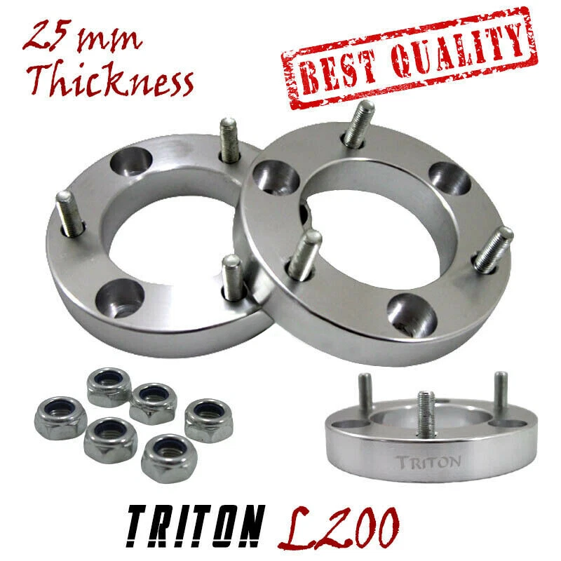 Nuevos kits de elevación espaciador de amortiguador de aluminio de 25 mm Mitsubishi L200 Ml MN Triton Strada Foto 1 de 1