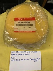 GENUINE OEM SUZUKI AIR FILTER (13780-09F00) 1998-2002 LT-F 500 Quadrunner 4x4 - Bild 1 von 2