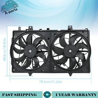 NI3115150 For 2014 2015-2020 Nissan Rogue Radiator A/C AC Condenser Cooling Fan - Изображение 1 из 4