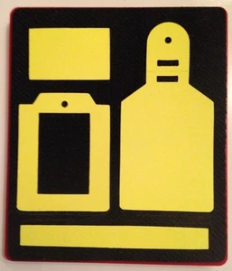 Sizzix Large Red Original Die Cutter ~ LUGGAGE TAG #1 ~ Travel, Suitcase - Picture 1 of 1