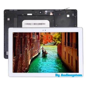 DISPLAY TOUCH SCREEN + FRAME ASUS ZENPAD 10 Z301 Z301MLF P00L P028 VETRO BIANCO - Foto 1 di 1