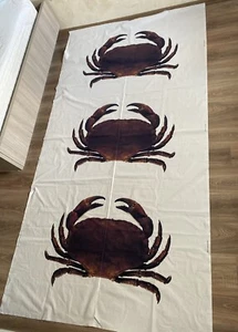Vintage IKEA of Sweden LISEL 2013 "Crab" Fabric Colorful Vintage style Textiles - Picture 1 of 8