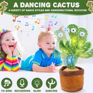 Tiktok tanzender Kaktus wiederholen sprechendes Plüschtier singendes Dekor für Kinder - Bild 1 von 6