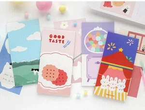 Lot 6 Korean Stationery Food Dessert Notepad Cute Kawaii Memo Pad Notes Cartoon - Picture 1 of 8