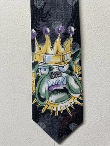Ed Hardy by Christian Audigier Herren Seidenkrawatte König Bulldogge - Bild 1 von 6
