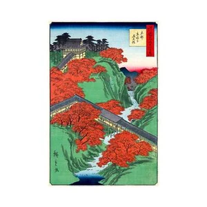 Hiroshige, Tsuten Bridge Tofukuji Temple Kyoto, Pearl Photo Paper, 32" x 48" - Picture 1 of 10