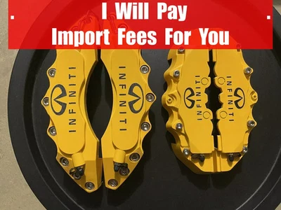 CUBIERTAS DE PINZA DE FRENO GRABADAS para INFINITI QX, Q, EX, FX, M, G, Foto 1 de 4