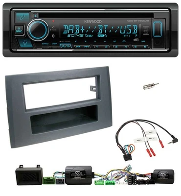 Kenwood Lenkrad Bluetooth DAB USB CD Autoradio für Volvo XC 90 2004-2014 anthraz - Bild 1 von 4