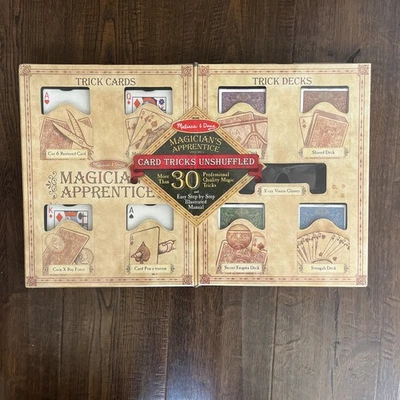 Melissa & Doug Card Tricks Unshuffled, Magician’s Apprentice, 30+ Tricks, NEW!!! - Image 1 of 2