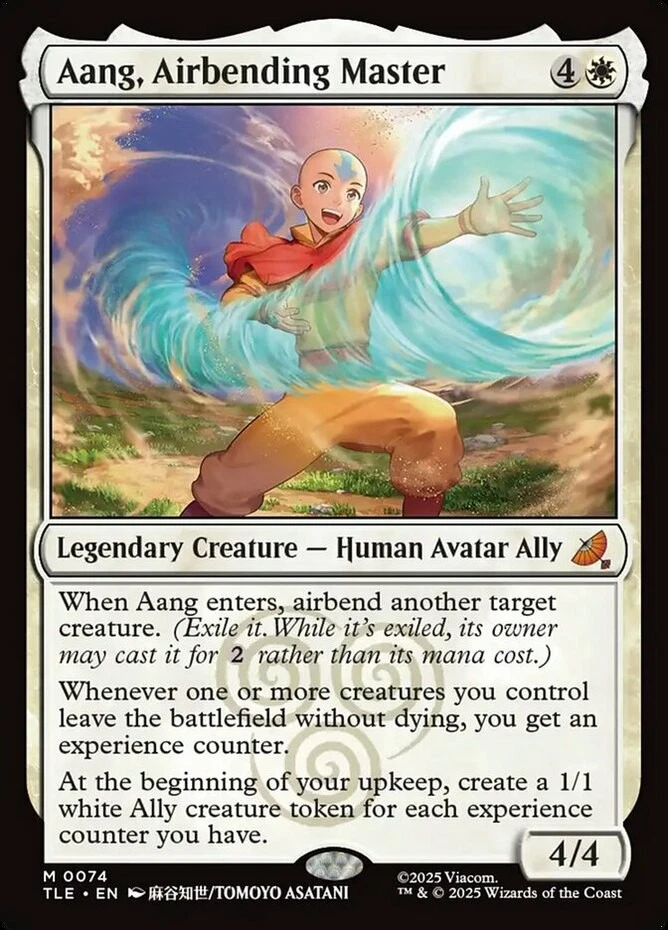 x1 Aang, Airbending Master M MTG Avatar: The Last Airbender: Eternal M/NM, Engli - Image 1 of 1