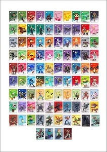 94x Set Mini NFC Cards Super Smash Bros Ultimate Switch - Picture 1 of 1